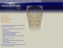 Tablet Screenshot of nottowaysheriff.org